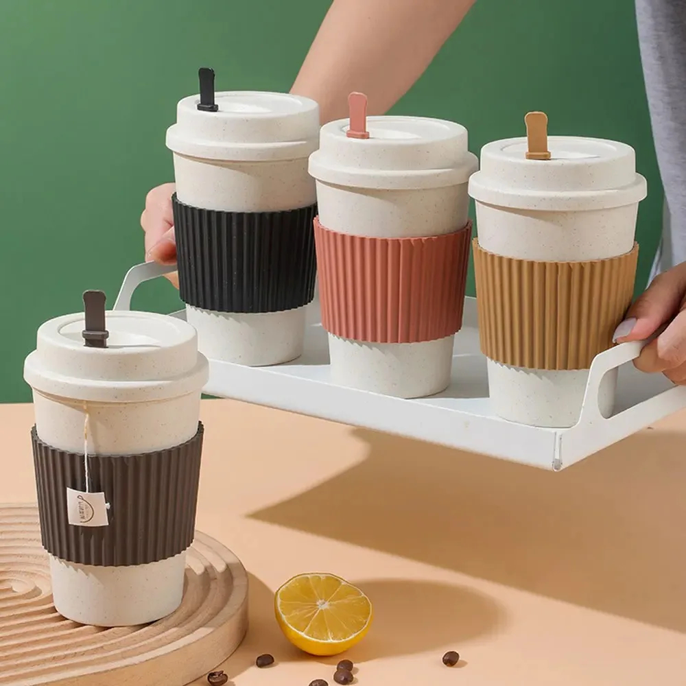 450ML Coffee Cups With Lids Wh - огляд і ціна Reusable Straw