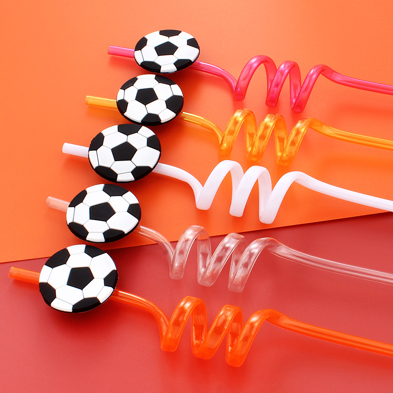 12pcs Football Themed Straws,  - огляд і ціна Reusable Straw
