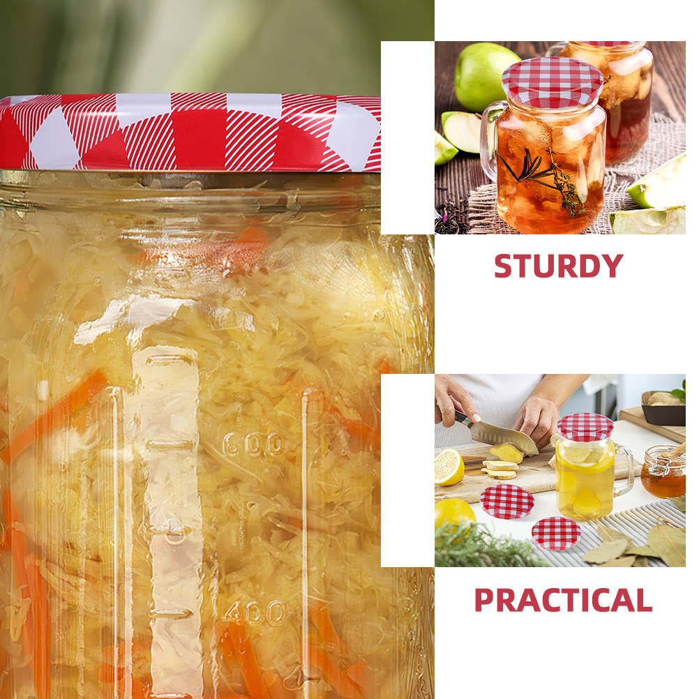 80Pcs Wide Mouth Jar Lids Cann - огляд і ціна Reusable Bottle