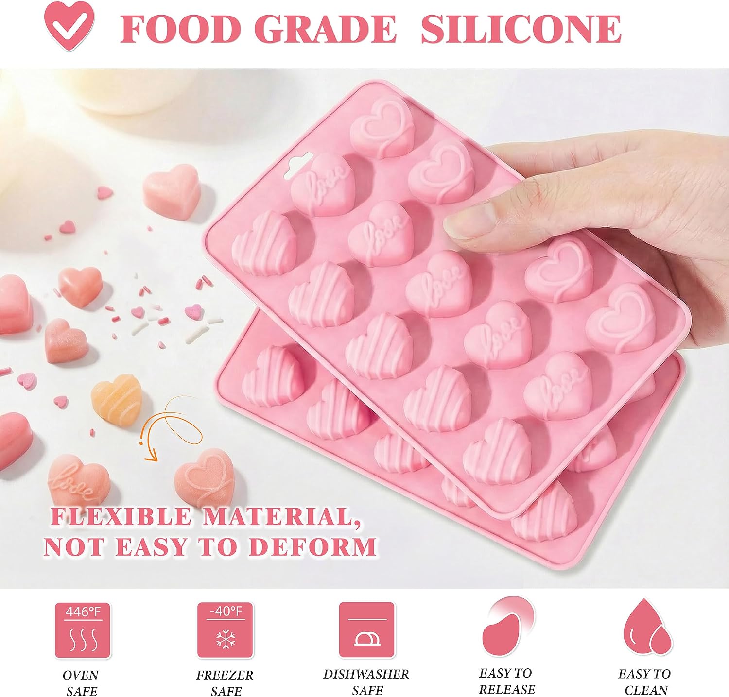 Heart Silicone Molds,Heart Cho - огляд і ціна Eco Soap