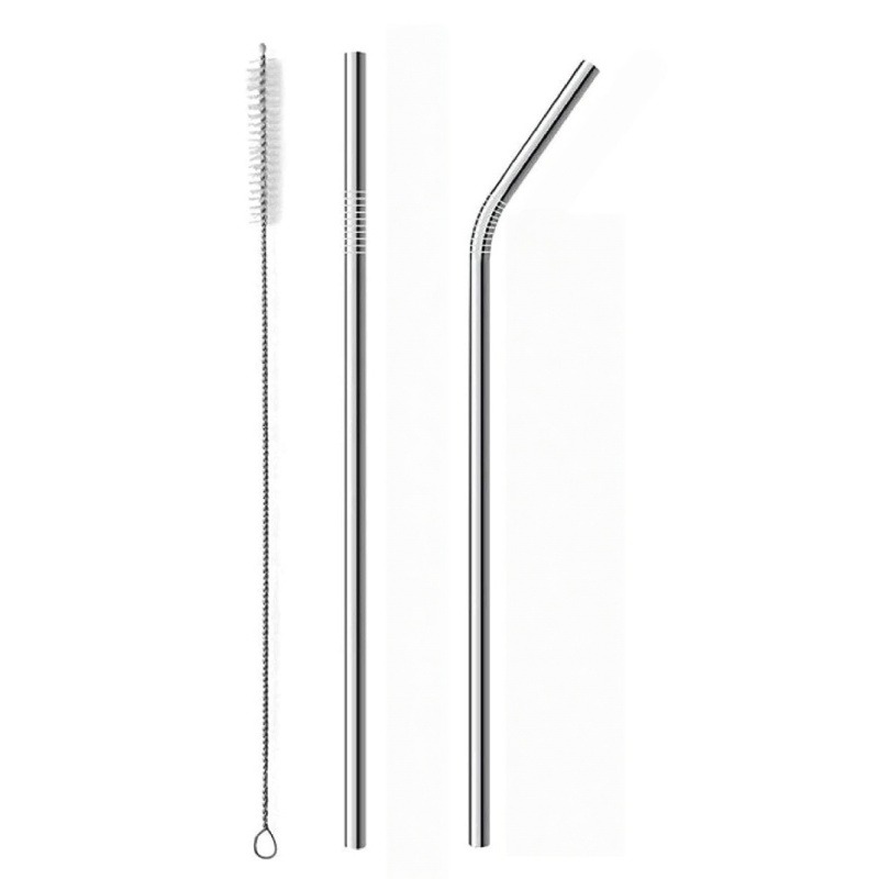 3pcs Reusable Stainless Steel  - огляд і ціна Reusable Straw