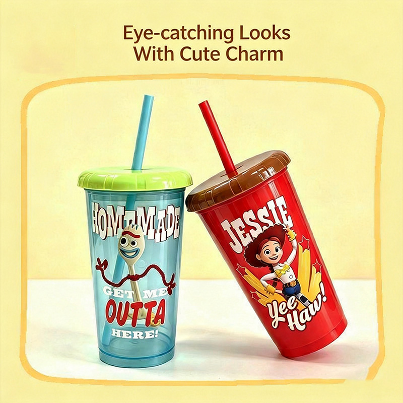 Toy Story 5 Plastic Straw Cups - огляд і ціна Reusable Straw