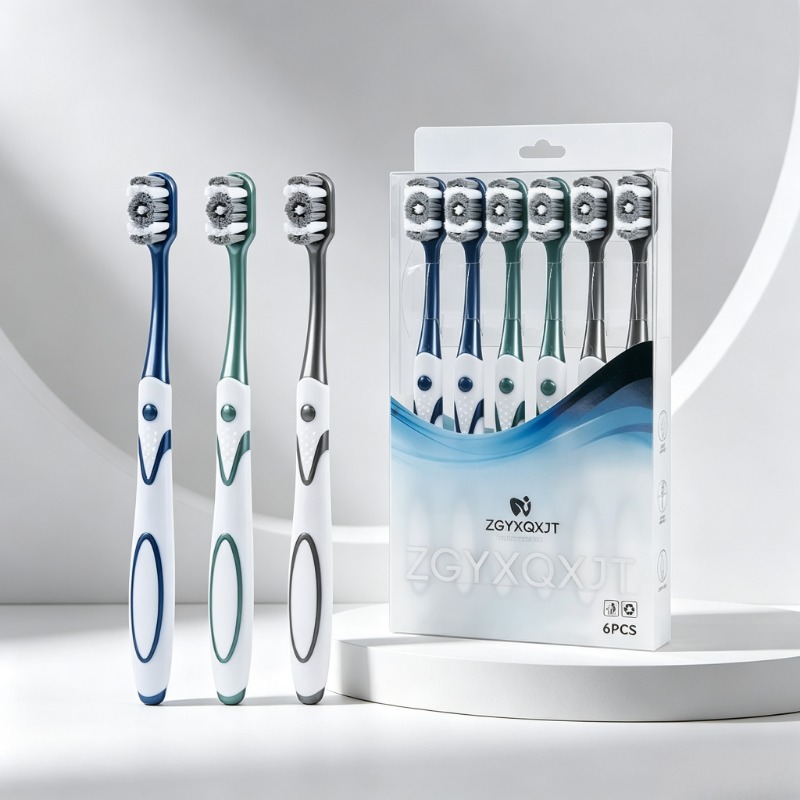 6Pcs/Set Toothbrush Whiten Too - огляд і ціна Bamboo Toothbrush